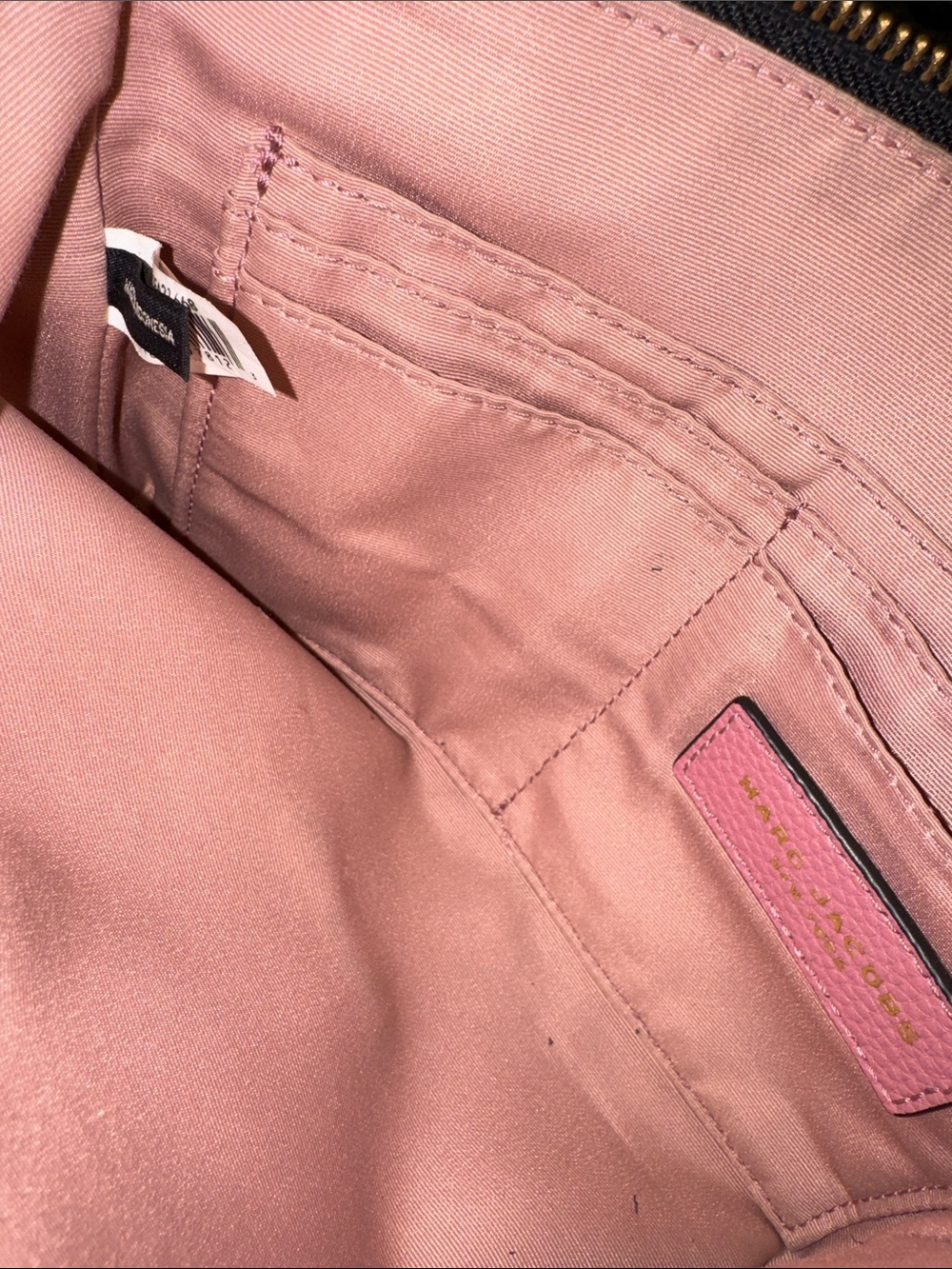 Marc Jacobs Bag The Cosmo Pink Leather Crossbody Striped Strap Bag - Picture 16 of 17